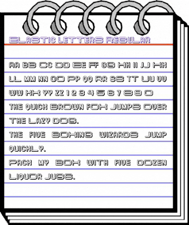 Elastic Letters Regular animated font preview Elastic Letters Regular animated font preview