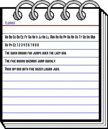 Elbaris Regular animated font preview Elbaris Regular animated font preview