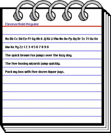 EleanorBold Regular animated font preview EleanorBold Regular animated font preview