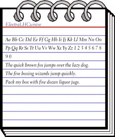 ElectraLHCursive RomanItalic animated font preview ElectraLHCursive RomanItalic animated font preview