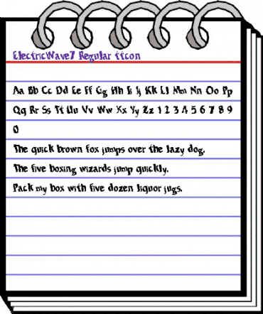 ElectricWave7 Regular animated font preview ElectricWave7 Regular animated font preview