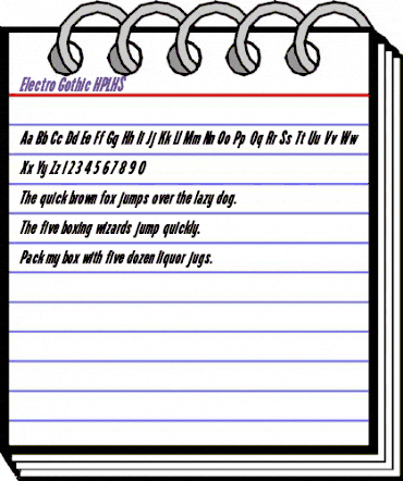Electro Gothic HPLHS animated font preview Electro Gothic HPLHS animated font preview