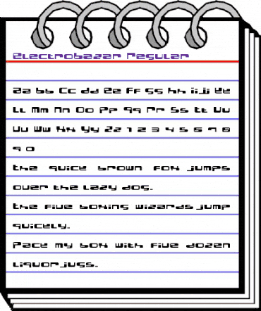 ElectroBazar Regular animated font preview ElectroBazar Regular animated font preview