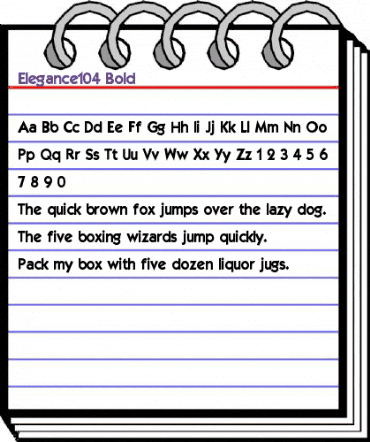 Elegance104 Bold animated font preview Elegance104 Bold animated font preview