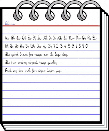 Eleven Regular animated font preview Eleven Regular animated font preview