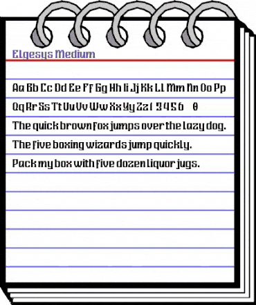 Elgesys Medium animated font preview Elgesys Medium animated font preview