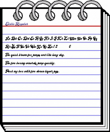 Elille Regular animated font preview Elille Regular animated font preview