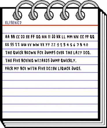 EliseNo7 Regular animated font preview EliseNo7 Regular animated font preview
