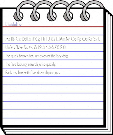 ElisiaInline Regular animated font preview