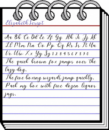 Elizabeth Script Regular animated font preview Elizabeth Script Regular animated font preview