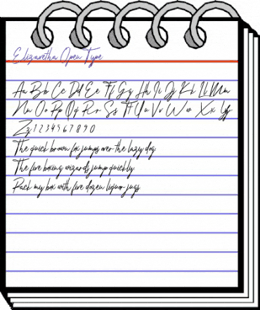 Elizavetha Regular animated font preview