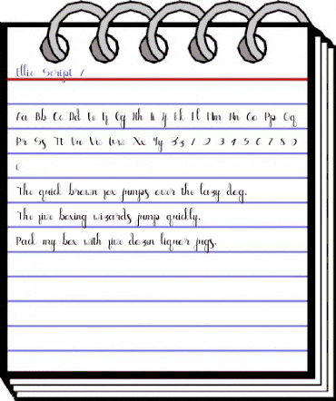 Ellic Script Regular animated font preview Ellic Script Regular animated font preview