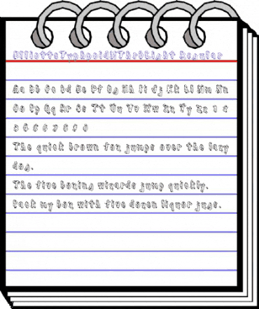 ElliottsTyphpoidMThrDLight Regular animated font preview