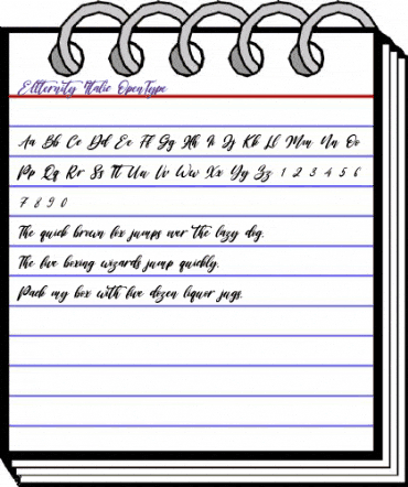 Ellternity Italic Regular animated font preview Ellternity Italic Regular animated font preview