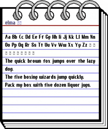 elma 01 Regular animated font preview