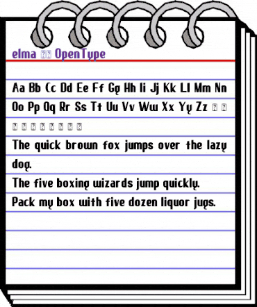 elma 01 Regular animated font preview