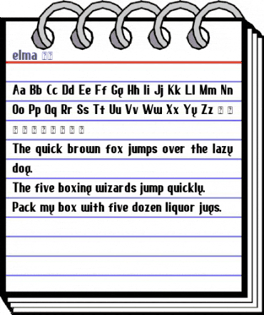 elma 02 Regular animated font preview