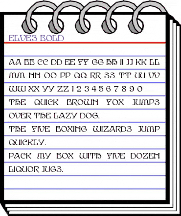 Elves Bold animated font preview Elves Bold animated font preview