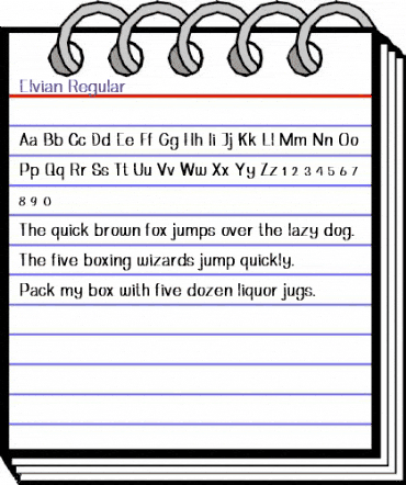 Elvian Regular animated font preview Elvian Regular animated font preview