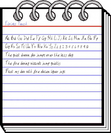 Elvira's Touch Regular animated font preview Elvira's Touch Regular animated font preview