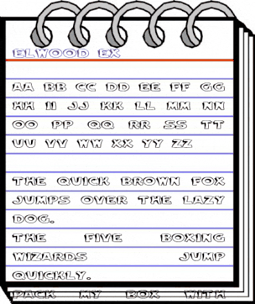 Elwood Ex Regular animated font preview Elwood Ex Regular animated font preview