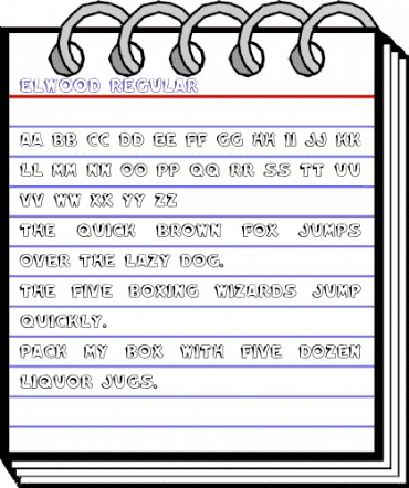 Elwood Regular animated font preview Elwood Regular animated font preview