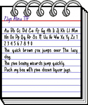 Elyn Alina Regular animated font preview Elyn Alina Regular animated font preview