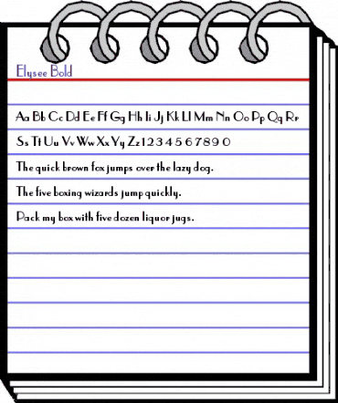 Elysee Bold animated font preview Elysee Bold animated font preview