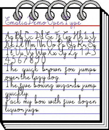 Emalia Demo Regular animated font preview Emalia Demo Regular animated font preview