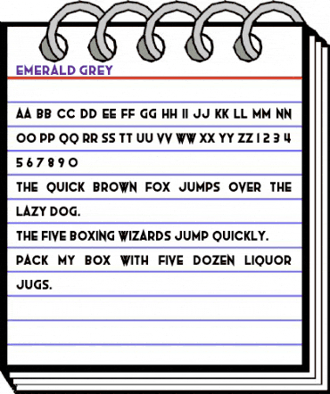 Emerald Grey Regular animated font preview Emerald Grey Regular animated font preview