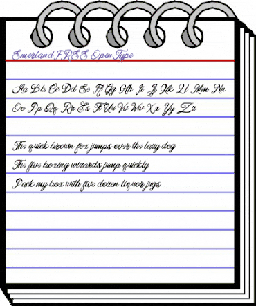 Emerland FREE Regular animated font preview