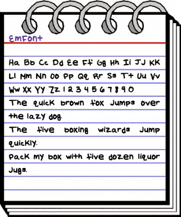 EmFont Medium animated font preview