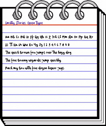 Emilly Stories Regular animated font preview Emilly Stories Regular animated font preview