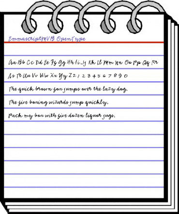 Emmascript MVB Regular animated font preview Emmascript MVB Regular animated font preview