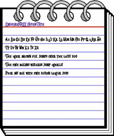 Emogine FREE Regular animated font preview