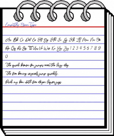 Empathy Regular animated font preview