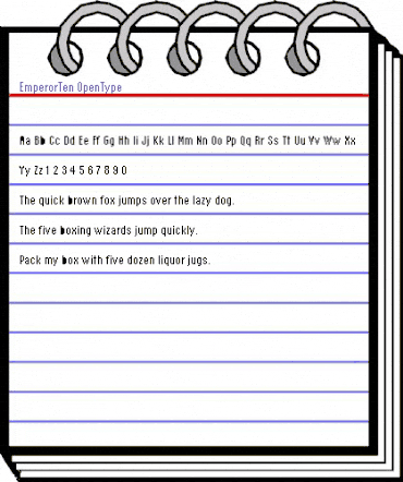 EmperorTen Roman animated font preview