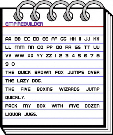 EmpireBuilder Regular animated font preview