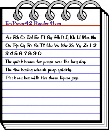 EmPower42 Regular animated font preview