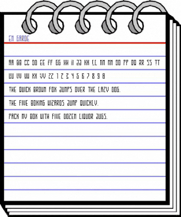 En Garde Regular animated font preview