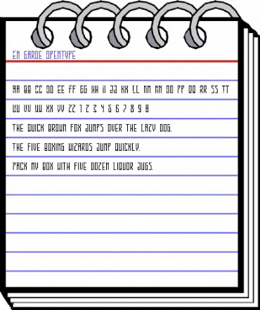 En Garde Regular animated font preview