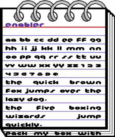 Enabler Regular animated font preview Enabler Regular animated font preview