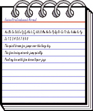 EncinoXtraCondensed Normal animated font preview