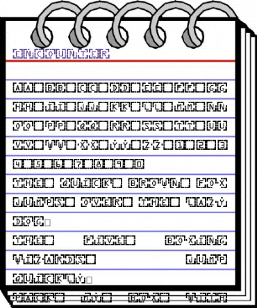 Encounter Regular animated font preview