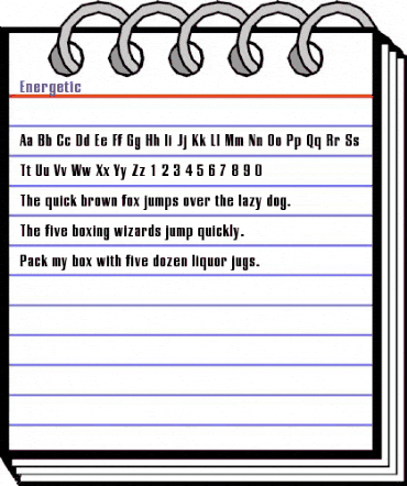 Energetic Regular animated font preview Energetic Regular animated font preview