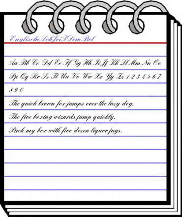 EnglischeSchJoiTDemBol Regular animated font preview