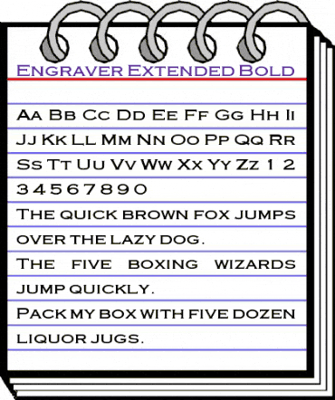 Engraver-Extended Bold animated font preview Engraver-Extended Bold animated font preview