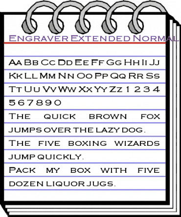 Engraver-Extended Normal animated font preview Engraver-Extended Normal animated font preview