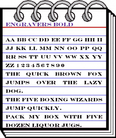 Engravers Bold Regular animated font preview Engravers Bold Regular animated font preview