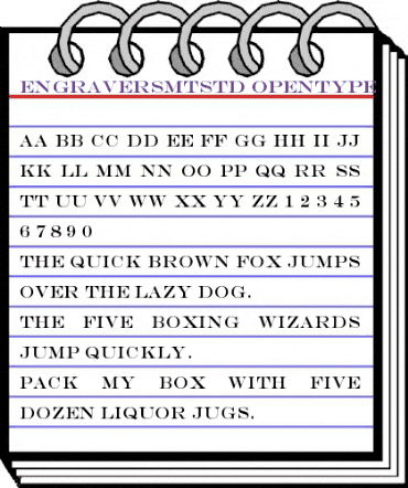 Engravers MT Std Regular animated font preview Engravers MT Std Regular animated font preview